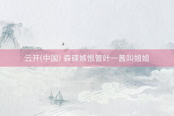 云开(中国) 森碟嫉恨管叶一茜叫姐姐